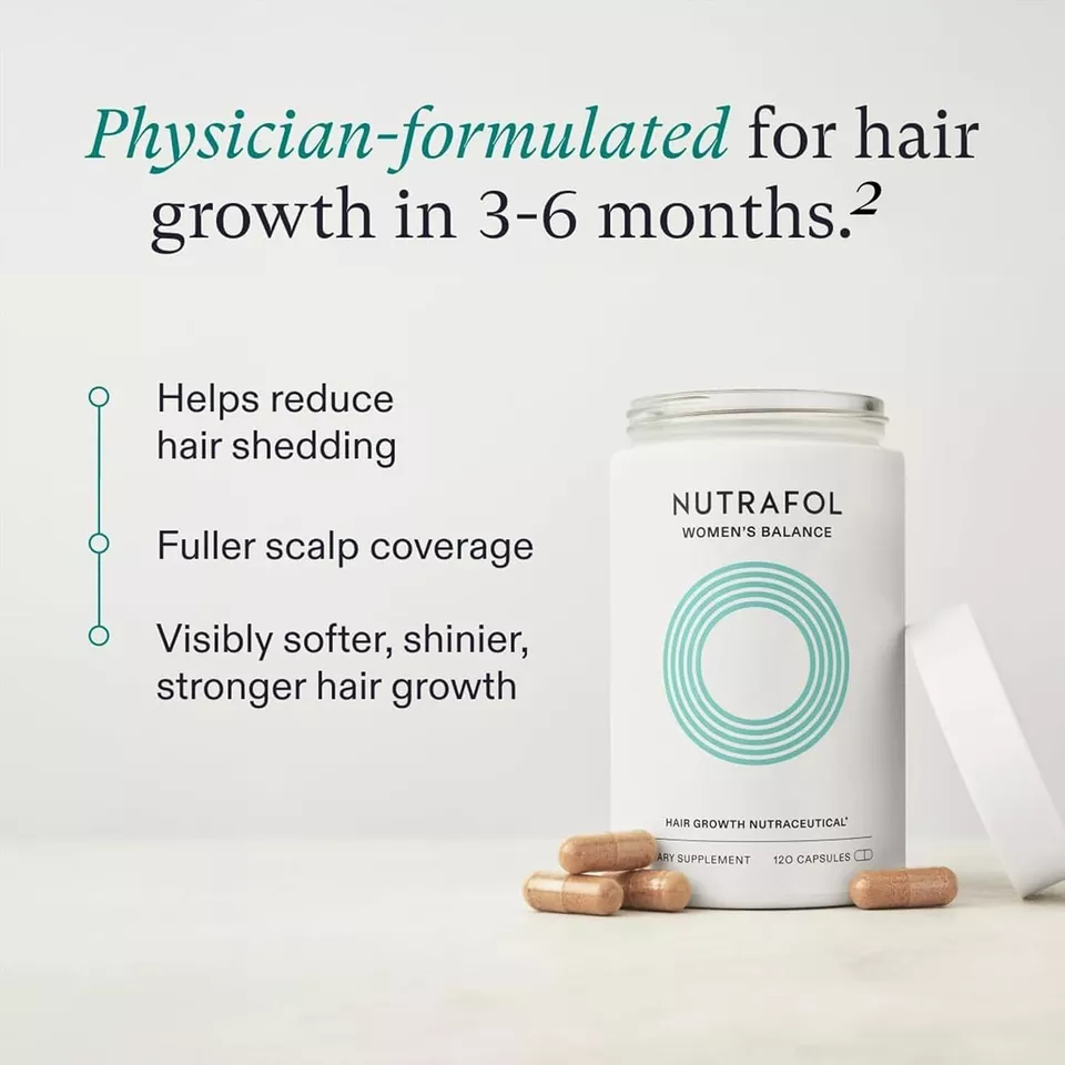 Nutrafol Women's Balance Hair Growth Supplement, 3-Month Supply, 45+ Years, Pack of 3 - Image 2