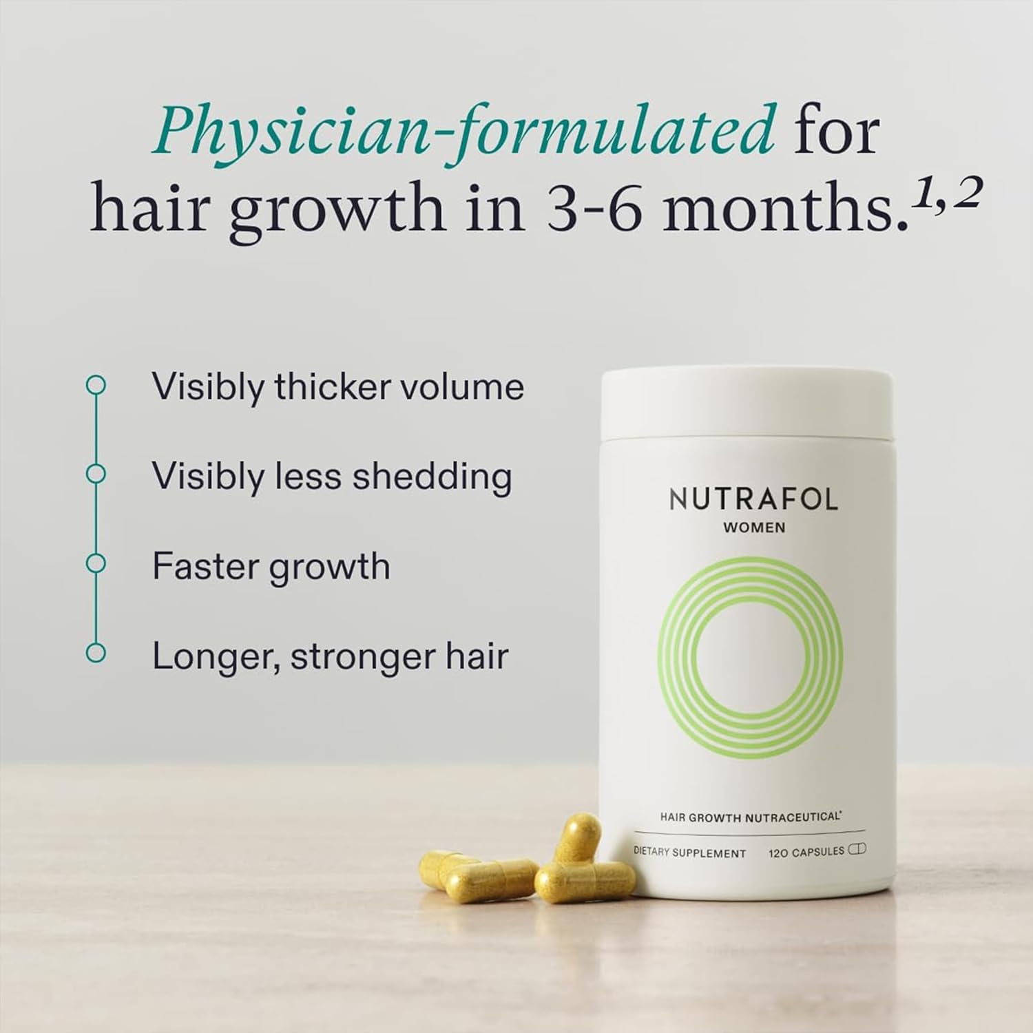 Nutrafol Women's Hair Growth Supplements, 3-Month Supply, For Women 18-44 Years Old, Pack of 3 - Image 10